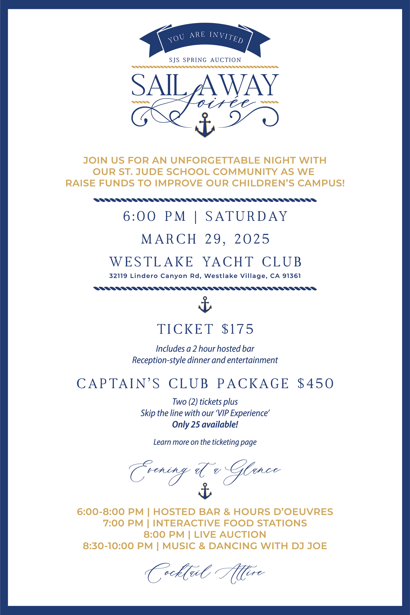 Sail Away Soirée Tickets