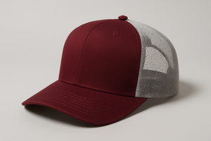 maroon trucker hat